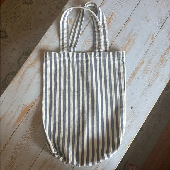 Anine Bing Blue and White Striped Tote - Picture 4 of 4